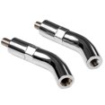 thumbnail image 3 of Krator Chrome Mirror Stem Extender 3 Inch Extension Set Compatible with 2014-2017 Harley Davidson SuperLow 1200T XL1200T, 3 of 3