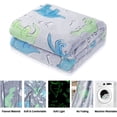 thumbnail image 4 of Personalized Dinosaur Glow in The Dark Kids Throw Blanket, 30"x40", Multicolor, 4 of 6