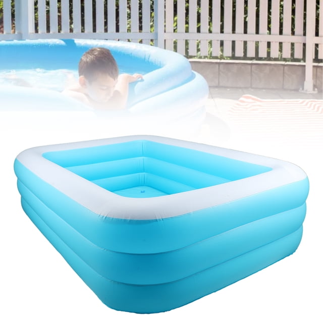 Inflatable Pool, Hygienic Quick Inflation Easy To Use Fade Resistant Inflatable Family Pool for Backyard