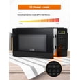 thumbnail image 3 of Commercial Chef 1.1 Cu Ft Microwave with 10 Power Levels, Small Microwave with Push Button, 1000W Countertop Microwave, 3 of 7