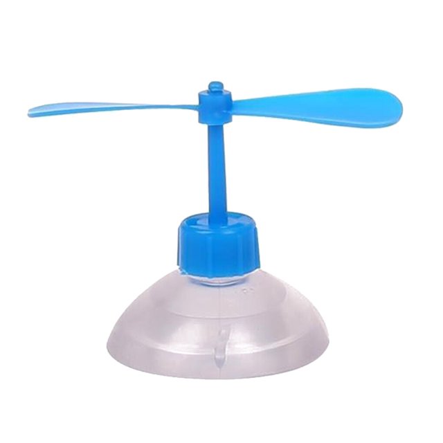 Ruiboury Electric Car Sucker ABS Plastic Motorcycle Rotational Decorative Tool Ornament blue