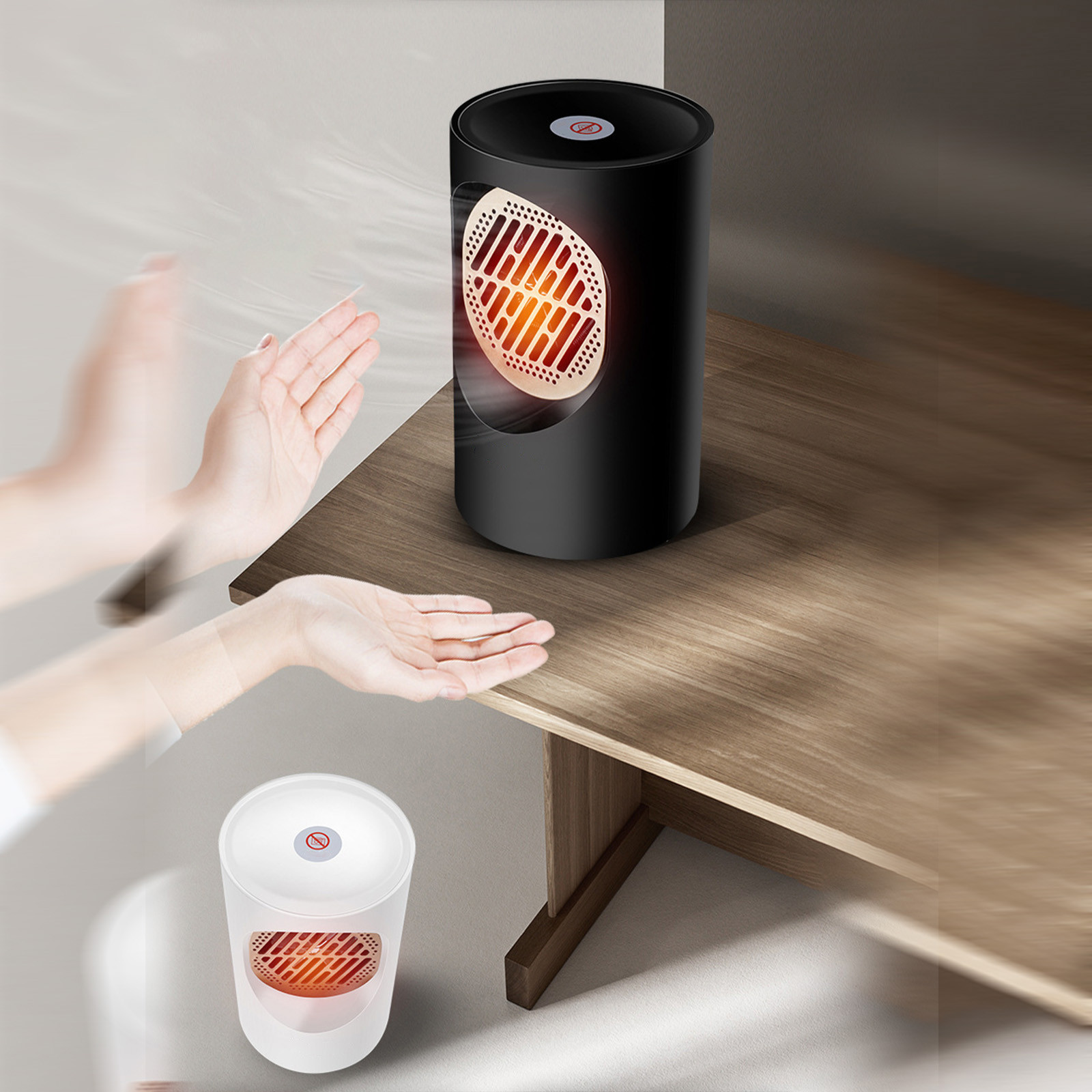 EARKITY Ceramic Space Heater, Electric Desk Heater, Portable Mini Heater, Safety & Fast Quiet Heat, Compact Mini Electric Heater for Indoor Office Room Desktop Home Use