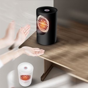 EARKITY Ceramic Space Heater, Electric Desk Heater, Portable Mini Heater, Safety & Fast Quiet Heat, Compact Mini Electric Heater for Indoor Office Room Desktop Home Use