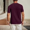 thumbnail image 2 of Besolor T-Shirt d'Été pour Homme à Manches Courtes, Col Rond Classique, T-Shirts Décontractés, Couleur Unie, Hauts Basiques, 2 of 5