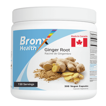 BRONX Ginger Root 1200mg Per Serving 300 Vegan Capsules