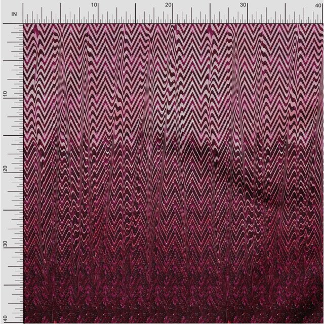 oneOone Cotton Flex Fabric Waves Panel Print Sewing Fabric BTY 40 Inch Wide