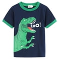 thumbnail image 2 of Little Hand Pyjama Garçon Dinosaure Été Manches Courtes Taille 7T, 2 of 7