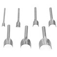 thumbnail image 3 of Strap End Punches, Comfortable To Hold 7Pcs Various Diameters Half Round Cutter Punch Labor Saving High Efficiency  For DIY Leathercrafts Punching, 3 of 8