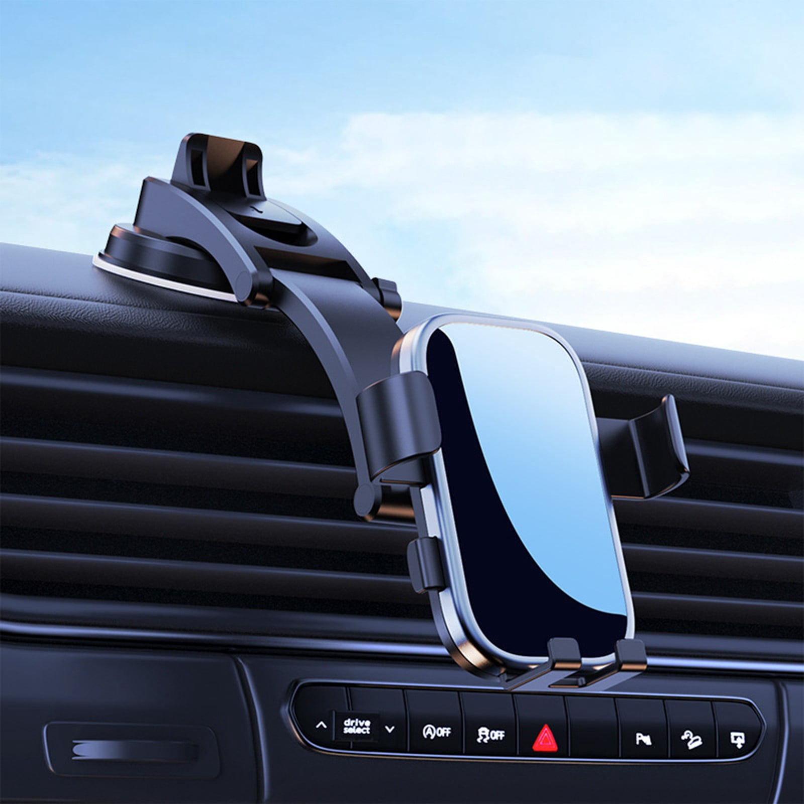 Cell Phone Automobile Cradles Car Phone with Suction Cup, Car Dashboard, Center Console, Car Phone Holder, Universal Set for All Smartphones