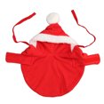 thumbnail image 2 of Pet Christmas Cloak, Hair Protection Cute Soft Fabric Dog Cape Clothes Skin Friendly Hooded  For Cat For Outdoor Red XS, 2 of 8