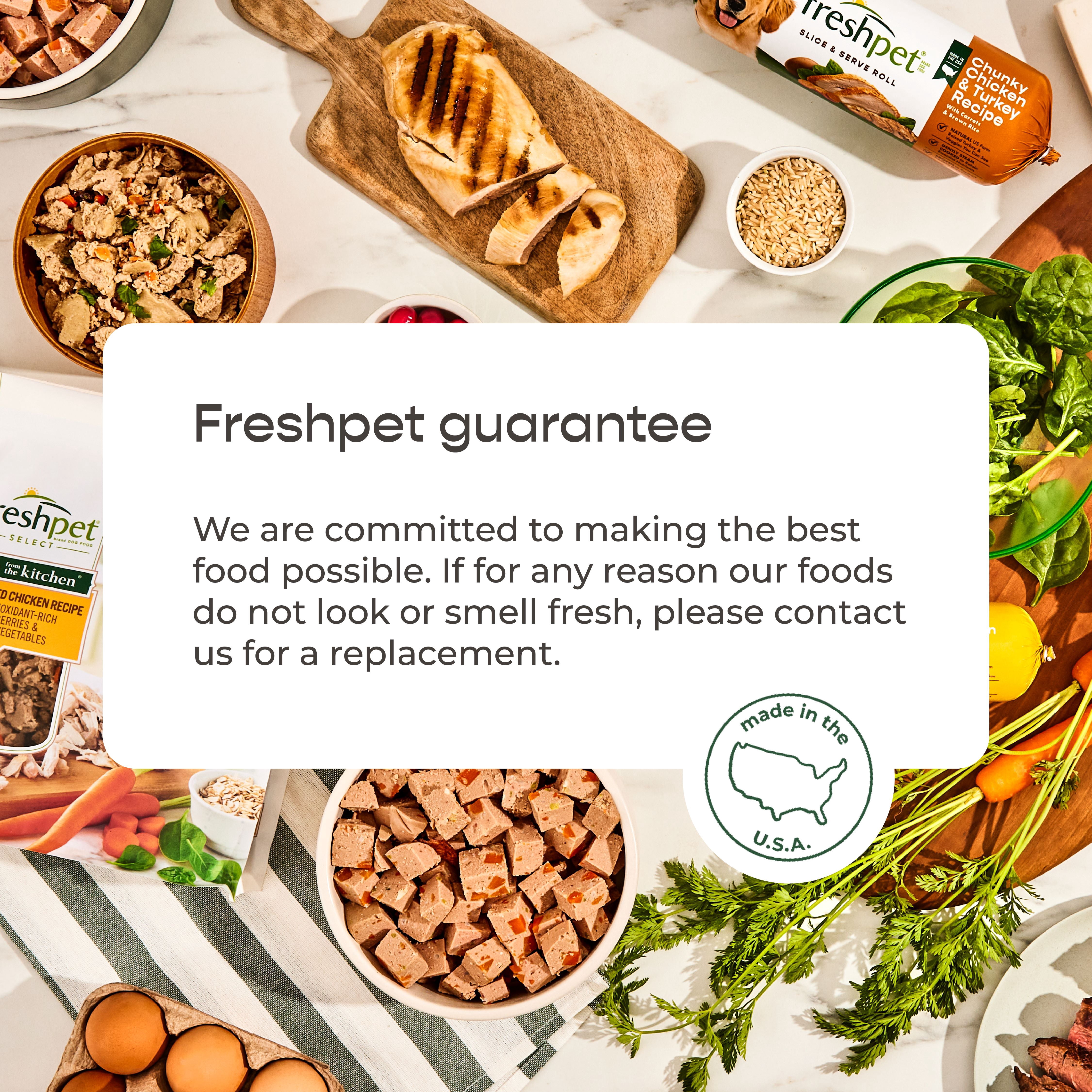 Freshpet Fresh Dog Food, Chunky Beef Recipe, Slice & Serve Roll 680g