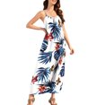 thumbnail image 4 of Elvqul Robe Tunique Maxi pour Femmes, Robe d'Été à Enfiler, Encolure Dégagée, Fluide, Bohemian, Plage, Sans Manches, Tailles P-5X, 4 of 9