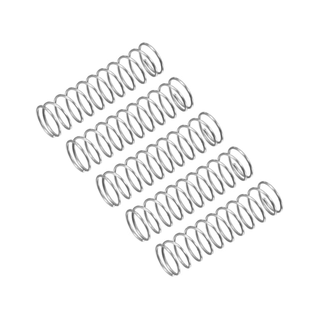 Unique Bargains Compression Spring, 5 Pack 304 Stainless Steel, 4mm OD, 0.3mm Wire, 15mm Length