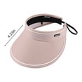 thumbnail image 3 of Sun Hat Sun Protection Sunshade Outdoor Travel Riding Beach Empty Sun Hat , Can Adjustment Fit Visor,With Sweatband, 3 of 8