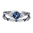 thumbnail image 2 of DPTALR Band Diamond Ring Stainless Steel Inlaid With Diamond To Metabolism Lymphatic Drainage Ring, 2 of 3