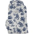 thumbnail image 1 of Sonrisa Chemise Habillée pour Homme Bleu / Blanc à Motif Floral Fior Di Cotone - 46-18.5 (2 X), 1 of 1
