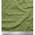 thumbnail image 1 of Soimoi Rayon Fabric Floral Block Printed Craft Fabric by The Yard 56 Inch Wide, 1 of 3