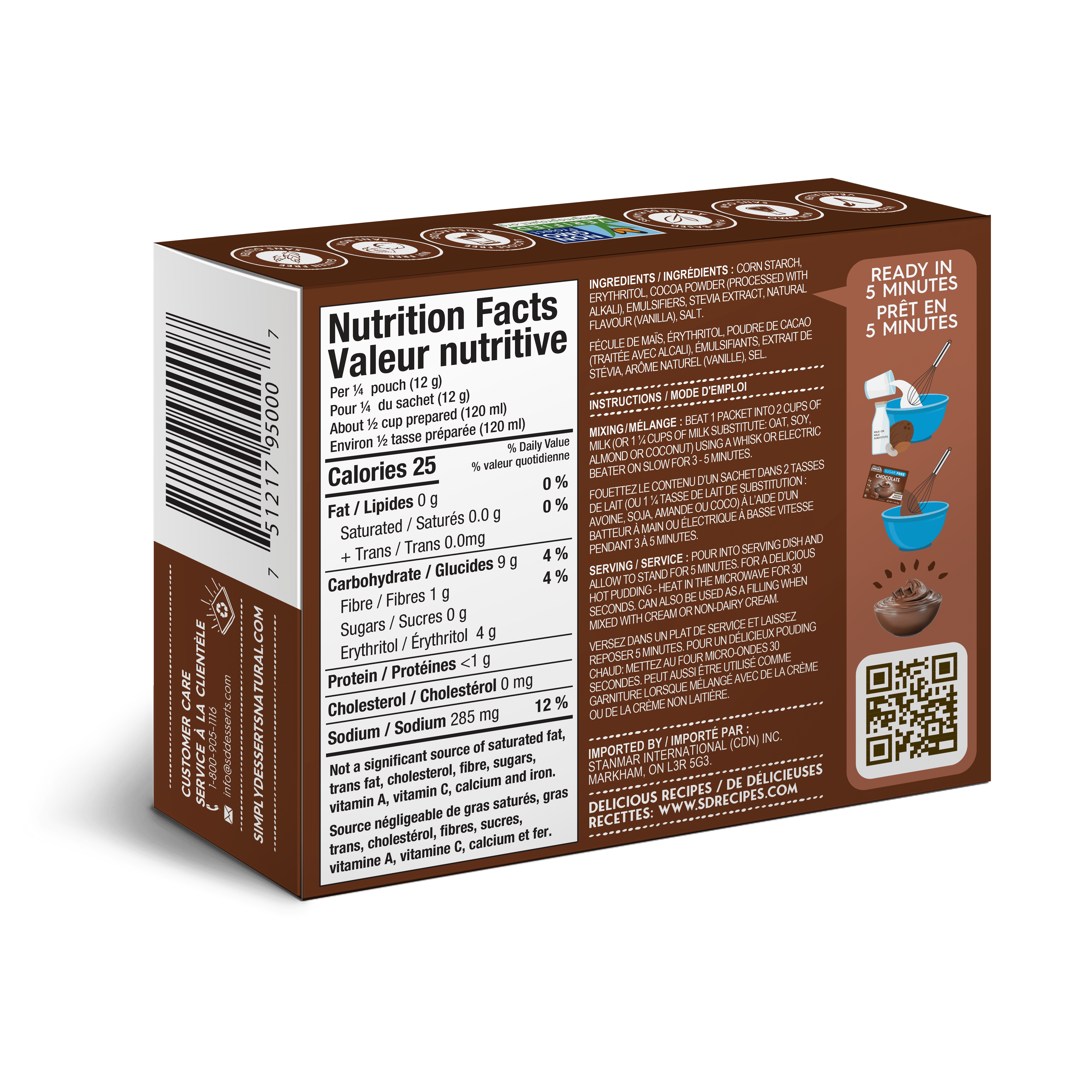 Simply Desserts - Pudding au chocolat, 48g