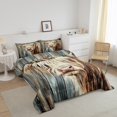 thumbnail image 3 of Erosebridal Highland Cattle Bedding Full Comforter Set, Oil Painting Down Comforter, Reversible, 3 of 7