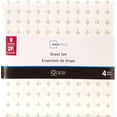 thumbnail image 5 of Mainstays Ensemble de draps à pois dispersés Double, 4 pièces, Blanc, Adulte., 5 of 5