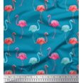 thumbnail image 1 of Soimoi Velvet Fabric Flamingo Bird Print Sewing Fabric Yard 58 Inch Wide, 1 of 3