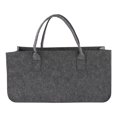 thumbnail image 3 of Folding Storage Bin, Storage Basket with Handles, Organizing Toys, Clothes, dark gray, 3 of 9