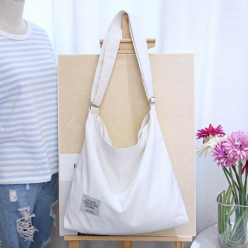Wangsaura Ladies large canvas shoulder bag handbag travel multifunctional