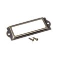 thumbnail image 4 of Unique Bargains 83x30mm Drawer Tag Label Metal Label Holder File Tag Frames Bronze Tone 30 Pack, 4 of 6