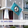 thumbnail image 2 of ANLEY Fly Breeze 3x5 Foot Peace Symbol Flag - World Peace Flags Polyester, 2 of 5