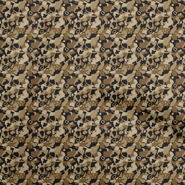 oneOone Cotton Cambric Brown Fabric Abstract Sewing Craft Projects Fabric Prints By Yard 42 Inch Wide