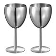 thumbnail image 1 of Antoinette Stainless Steel Wine Glass - Set of 2, 1 of 1