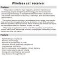 thumbnail image 4 of Calling System 998 Channels High Sensitivity RF Technology, Sleek Design, Rechargeable Battery, for Various Settings, Operating Frequency 433.92MHz, 4 of 7