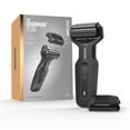 thumbnail image 1 of MANSCAPED® The Chairman™ PLUS Men’s Foil Shaver - Two Interchangeable Blade Heads, SkinSafe® Three-Blade Foil & Precision Sideburn & Jawline Trimmer, Face Shaver - Black, 1 of 9