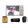 thumbnail image 3 of Canon PowerShot ELPH 360 HS Digital Camera Bundled with Accessory Kit (Kodak 32GB SD Memory Card and Camera Pouch/Bag and Cleaning Cloth) - SILVER, 3 of 9