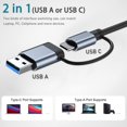 thumbnail image 2 of USB C Hub USB Splitter 8 in 2 Extender with 4 USB Port 1 USB C Port TF/SD Card Reader Audio Output, 2 of 5