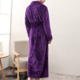 thumbnail image 3 of Mens Winter Clothes Mens Winter Lengthened Bathrobe Home Clothes Shawl Long Sleeved Robe Coat, 3 of 9