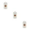 thumbnail image 2 of Wweixi Transparent Tea Jars For Storing And Displaying Favorite Tea Leaves Food Grade Metal Kitchen Storage Jars Jars Kitchen Beige tea 3Set, 2 of 6