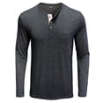 thumbnail image 3 of KIHOUT Spring Winter Sweatshirts for Men, Men Long-Sleeve Beefy Muscle Basic Solid Pure Color Blouse Tee Shirt Top Long Sleeve Round-Neck Blouses &, Size S-2XL, 3 of 5
