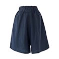 thumbnail image 4 of Plebaso Casual Shorts Womens High Waisted Wide Leg Shorts Loose Solid Color Summer Shorts with Pockets, 4 of 6