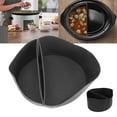 thumbnail image 4 of Silicone Slow Cooker Liner, Reusable Leakproof 2 in 1 Slow Cooker Divider Liner Slow Cooking Liner Fit for Crockpot 6QT Cooker Kitchen Accessories[Black], 4 of 9