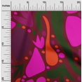 thumbnail image 2 of oneOone Rayon Sea Green Fabric Geometric Abstract Floral Fabric For Sewing Printed Craft Fabric By The Yard 56 Inch Wide, 2 of 4