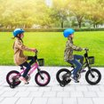 thumbnail image 4 of Costway Vélo pour Enfant 16 Pouces avec Roues Stabilisatrices, Guidon et Selle Réglables, Frein à Main, Rose, 4 of 10