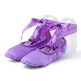 thumbnail image 2 of NOKIO Chaussures de Ballet à Bride Élastique Ajustable pour Enfants, Conception à Semelle Fendue, Adhérence aux Orteils, Chaussures d'Entraînement de Yoga, Chaussures de Danse d'Intérieur Légères pour Filles, 2 of 6