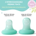 thumbnail image 4 of Vesta Baby Soft Silicone Fruit Food Feeder & Teether - 2 Sizes Set - Easter Bunny, 4 of 10