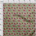 thumbnail image 3 of oneOone Georgette Viscose Mint Green Fabric Florals Sewing Material Print Fabric By The Yard 42 Inch Wide, 3 of 4