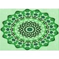 thumbnail image 1 of Ahgly Tapis Rectangulaire Lavable en Machine Intérieur Transitionnel Vert Clair, 5 Pieds x 8 Pieds, 1 of 7