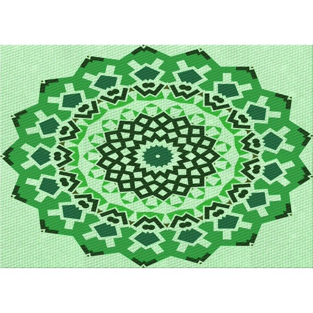 Ahgly Tapis Rectangulaire Lavable en Machine Intérieur Transitionnel Vert Clair, 5 Pieds x 8 Pieds