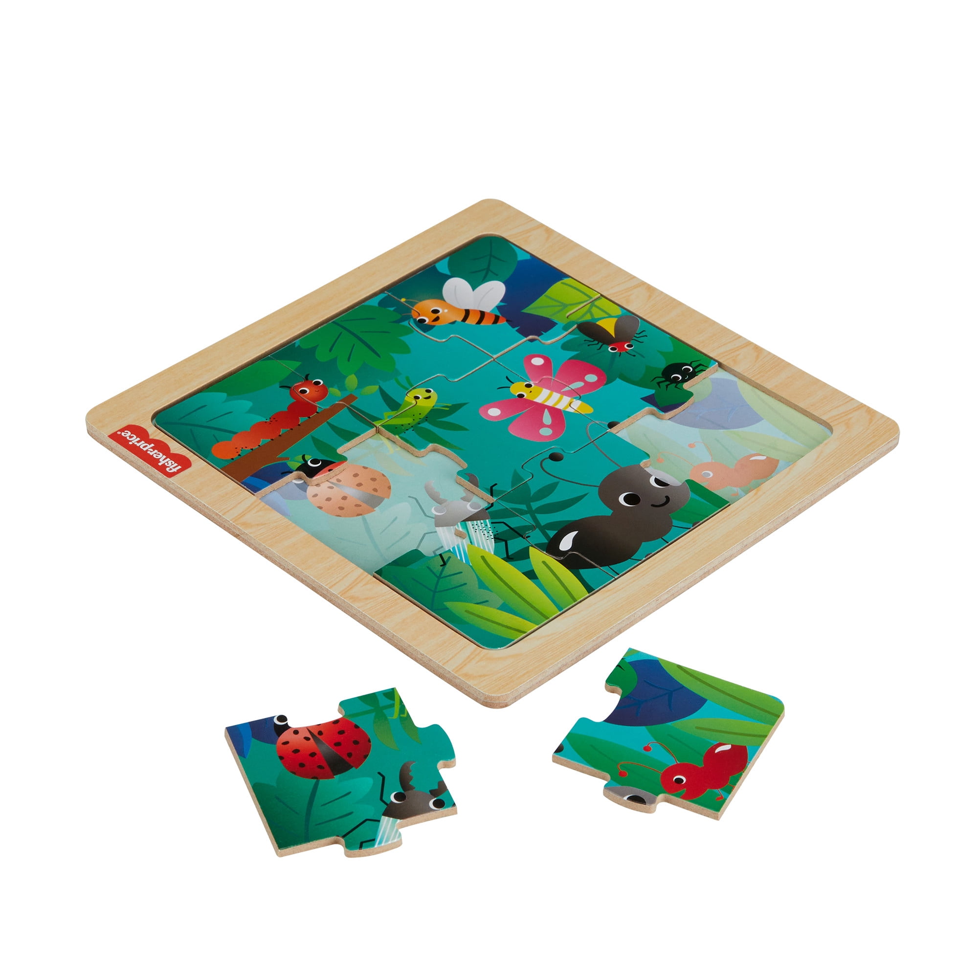 Fisher-Price Wooden Jigsaw Puzzle Jungle Theme - Walmart Exclusive