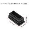 thumbnail image 2 of Unique Bargains Plastic Plug End Caps 30mm x 15mm Rectangular Furniture Table Chair Legs 30Pcs, 2 of 5