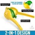 thumbnail image 3 of Metal Lemon Lime Squeezer - Manual Citrus Press Juicer, 3 of 5